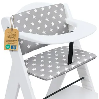Totsy Baby Sitzverkleinerer Sitzverkleinerer Hochstuhl 2-teilig Sitzkissen für Hauck Stokke grau