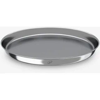 Teller Edelstahl Camping - Größe XL Ø 23 cm