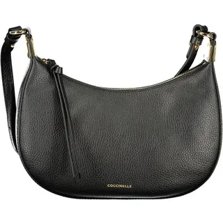 COCCINELLE Umhängetasche, Elegante schwarze Schultertasche für Damen mit verstellbarem Gurt