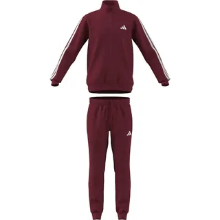 adidas Basic 3-Streifen Trainingsanzug active maroon/white S