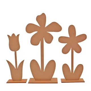 Kunstpflanze 3er Set Deko Blumen - Florale Dekoration - Verschiedene Ausführungen, HR Direktverkauf GmbH