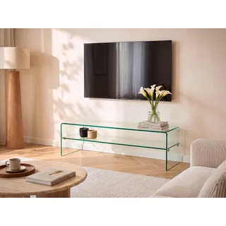 TV-Möbel mit 1 Ablage - Glas - STILEOS