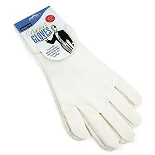Eddingtons Butlers Handschuhe - One Size - Ein Paar - Weiß - Baumwolle 100% Schützen Sie Hände - Ideal für Ekzeme oder Allergiker