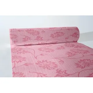 MANK Tischläufer Airlaid Lisboa in Bordeaux, 40 cm x 24 m , 1 Stück - Tischband Ornamente Floral