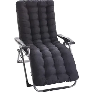 SDNAM Liegenauflage Auflage Gartenliege Hochlehner Auflage Schwungliege 8cm Extra Dicke Gartenstuhl Sitzauflagen mit Krawatte Auflagen für Deckchair Urlaub Innen Außen(#4,170x48x8cm)