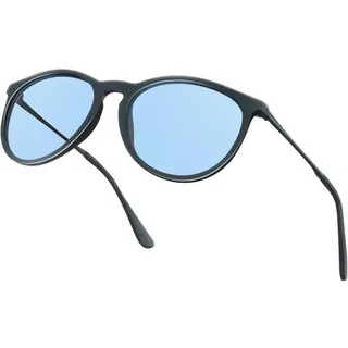 Sonnenbrille Damen Polarisierte UV400 Cateye Rund Hell Blau