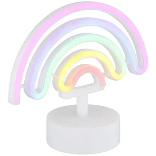 GLOBO Tischleuchte Regenbogen Weiß