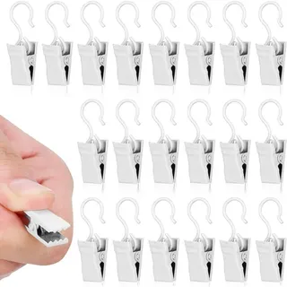 Gardinenclips, 50 Stück Metall-gardinenclips Mit Haken, Stabile Gardinenclips Zum Aufhängen Von Gardinen, Gemälden, Bildern Und Dekorationen