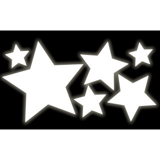 timalo 10 leuchtende Sterne - selbstklebend - Premium Leuchtfolie - Nachleuchtende Bastelfolie - selbstleuchtend - leuchtende Folie, Nachtleuchtfolie (10 Leuchtsterne)