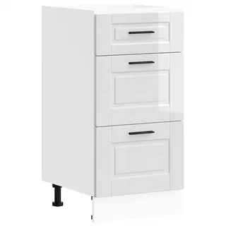 vidaXL Unterschrank Porto 100 x 60 x 82,5 cm Weiß