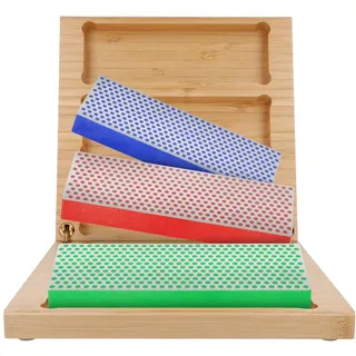 DMT® Diamond Whetstone Schleifsteine-Set grob, fein, extrafein 325, 600, 1.200 Körnung
