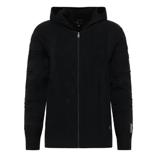 CARLO COLUCCI Strickjacke Copello schwarz XL