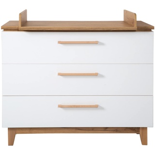 roba Wickelkommode mit Wickelansatz 'Finn' mit Schubladendämpfung, 3 Schubladen, Wickelhöhe 94 cm