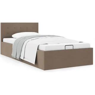 vidaXL Stauraumbett 100 x 200 cm Taupe
