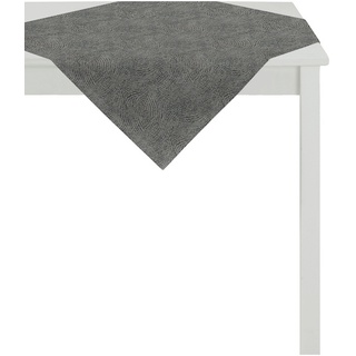 APELT Loft Style Tischdecke schwarz 85x85, Linienmuster