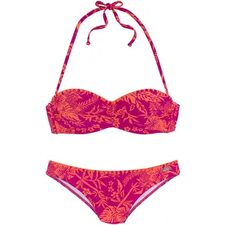 LASCANA Bügel-Bandeau-Bikini Damen Orange 42 Cup D