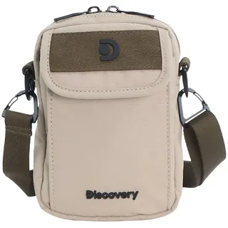DISCOVERY Schultertasche Kunstfaser Beige