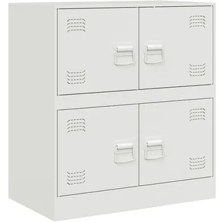 vidaXL Sideboard 67 x 73 x 39 cm Weiß