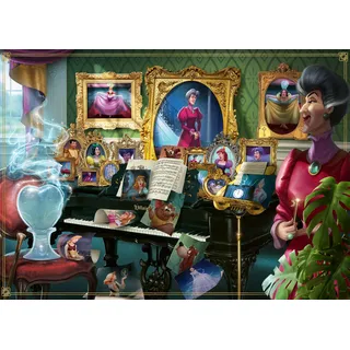 Ravensburger Puzzle 1000 Teile, Disney Villainous: Lady Tremaine - Puzzle Erwachsene ab 14 Jahren, 70 x 50 cm, Puzzle für schurkische Erwachsene, Disney-Geschenkideen
