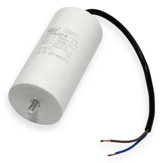Kondensator 55 μF uF mit 25cm Anschlußkabel Anlaufkondensator Motorkondensator 450V Kondensatoren