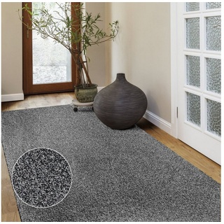 Fußmatte Bari Grau, waschbare Sauberlaufmatte, geeignet für Fußbodenheizung, Karat, rechteckig, Höhe: 6 mm grau 100 cm x 200 cm x 6 mm