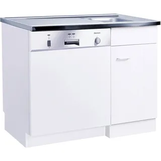 kochstation Spülenschrank »KS-Elster«, Spülzentrum für Geschirrspüler, ohne Front B/H/T: ca. 100/85/60 cm, weiß,