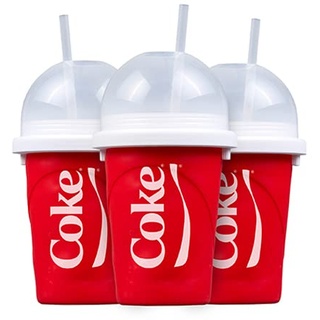 Slushy Maker Chillfactor Magic Freez | Slush Ice Becher mit Strohhalmlöffel | Eisbecher Alternative für Eis selber machen | Slush Ice Maker