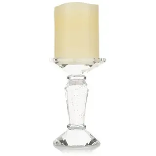 ELAMBIA LED-Kerze Kristall-Optik Halter Flamme Luma, Timer FB, Höhe 25cm