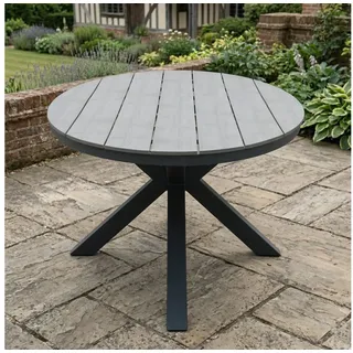 Gardissimo Gartentisch rund Ø 120 x 74 cm grau