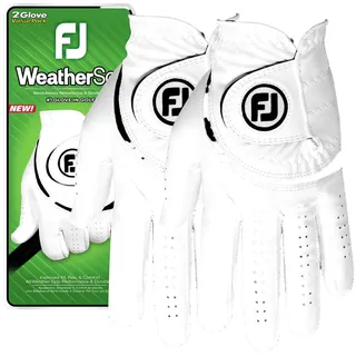 FootJoy Handschuh WeatherSof 2-Pack, weiss/schwarz