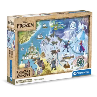 CLEMENTONI - Disney Frozen Frozen-1000 Puzzle-Erwachsene, Made in Italy, Mehrfarbig, 39784