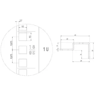 Triton Rax-vl-x27-x1 Regal-Schiene,