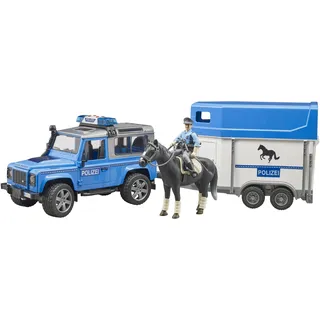 Bruder 02588 - Land Rover Defender Polizeifahrzeug mehrfarbig 1:16