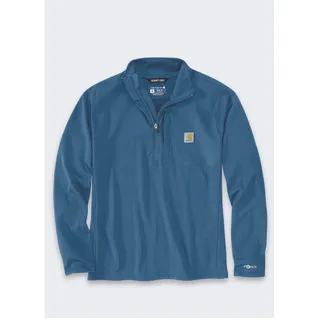 CARHARTT Mock Neck Half-Zip T-Shirt dunkelblau XXL