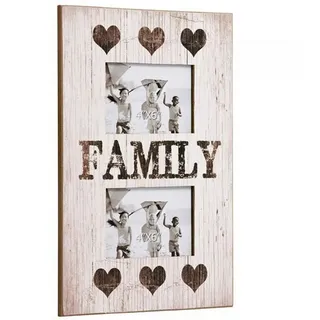 LebensWohnArt Bilderrahmen Multi Fotorahmen FAMILY / Bilderrahmen 10x15cm Hell