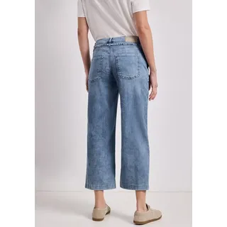 STREET ONE Loose-fit-Jeans Middle Waist Wide Leg Jeans im Loose Fit mid Blue Random wash 28