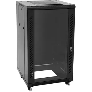 Roadinger SSC-16 Stahlschrank mit Glastür 16HE