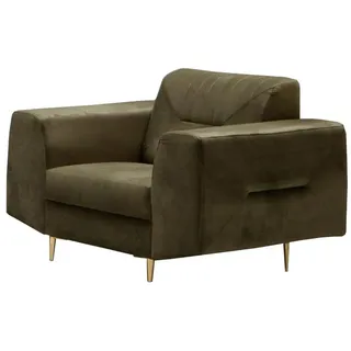 Beautysofa Sessel VENEZIA (Loungesessel im modernes Design) grün