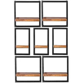 SIT Möbel Wandregal-Set 75 x 25 x 115 cm Braun
