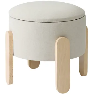 IKEA FÖRLUNDA Pouf mit Stauraum/Vissle beige mit Stauraum/Vissle beige