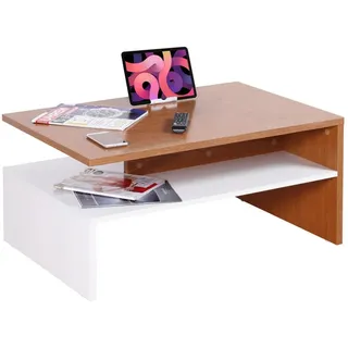 Ricoo Couchtisch Braun Eiche 90 x 60 x 42 cm