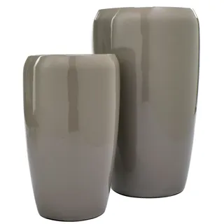 Vase Gloria - 2er Set - Taupe