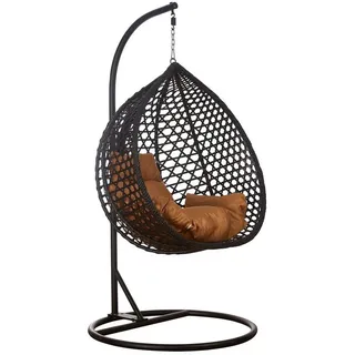 RAMROXX Hängesessel Style XXL Schwarz