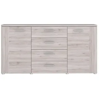 freiraum Sideboard BIG BANG, 2 Türen, 4 Schübe, in Sandeiche - 159,6x82,4x41,6cm (BxHxT) braun