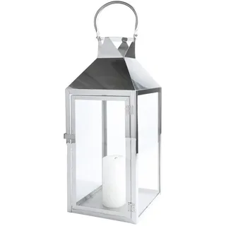 Mojawo XXL Windlicht Edelstahl 54 cm