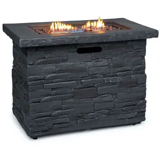 blumfeldt Feuerschale Anafi, (Set), Gasheizgerät terrassenheizstrahler Outdoor grau