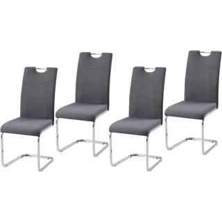 Hti-Living Schwingstuhl KellyC Polyester grau 4