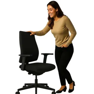 Sedus Black Dot bd-103, Bürostuhl, Vollpolster - Schwarz