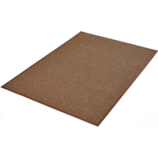 DEKOWE Teppichboden "Naturino Prestige Spezial" Teppiche Flachgewebe, meliert, Sisal Optik, In- und Outdoor geeignet Gr. B/L: 65 cm x 120 cm, 10 mm, 1 St., braun (nuss) Teppichboden