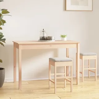 Esstisch 110x55x75 cm Massivholz Kiefer , Esstische Design 2024 - Braun